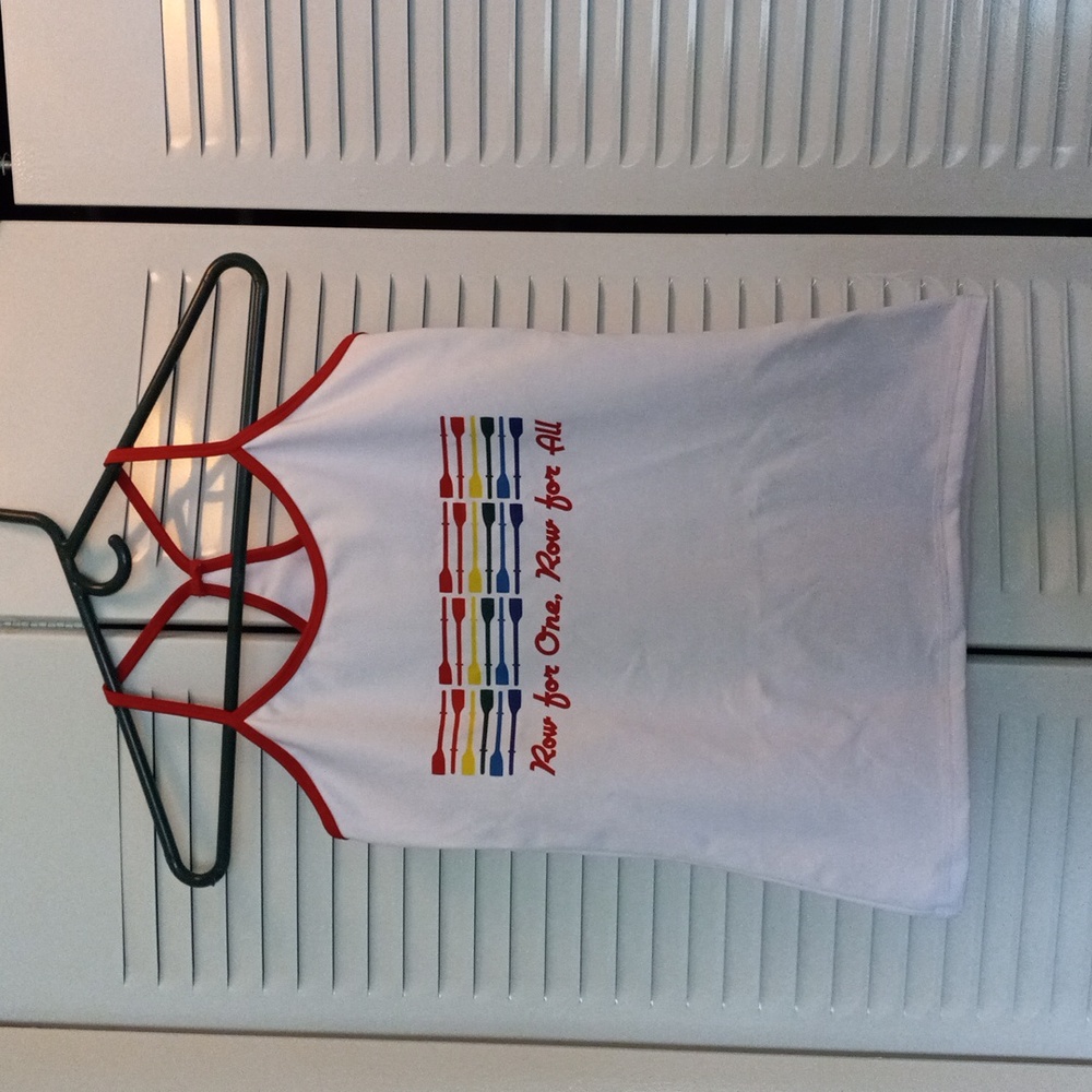 Sew Sporty Rowing Tank Row For One Row For All Pride Size S/M